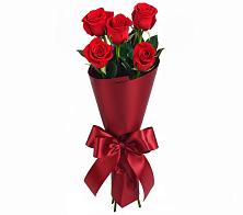 Букет 5 Красных роз Эдлесс Лав в Прямицыно