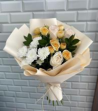 Букет цветов из:  Розы и Хризантемы в Прямицыно