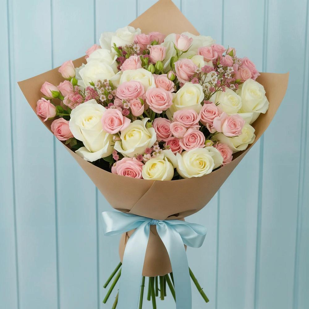 Букет цветов из: Розы в Прямицыно