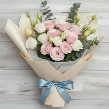 Букет цветов из:  Лизиантусы #REPLACE_PRED# Прямицыно