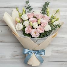 Букет цветов из:  Лизиантусы в Прямицыно