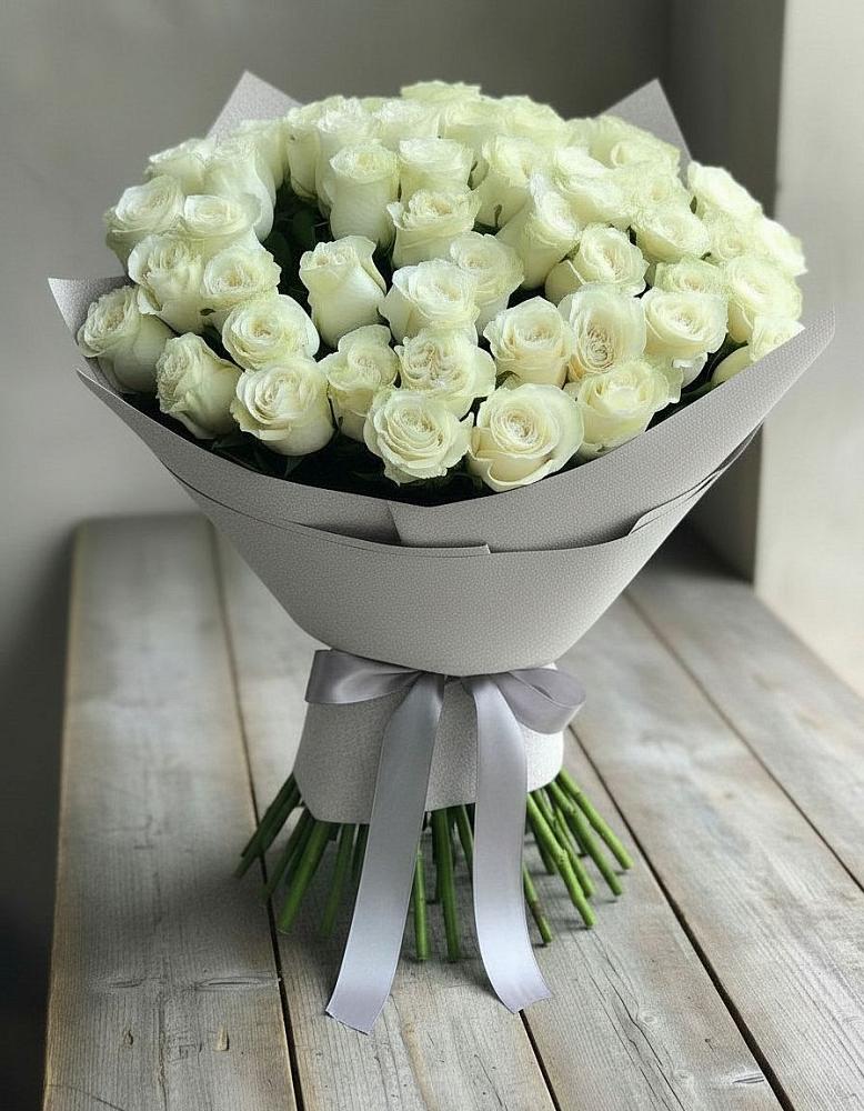 Букет 35 Белых роз в Прямицыно