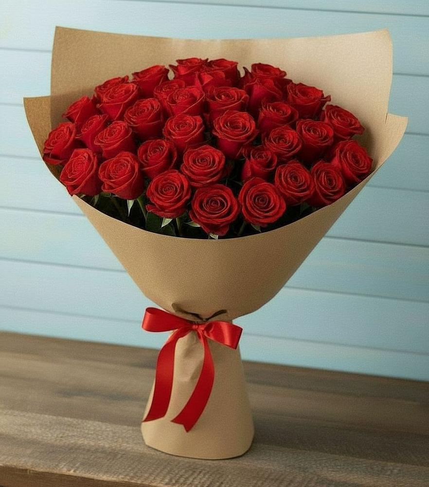 Букет Красные розы Милано в Прямицыно