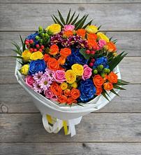 Букет цветов из:  Розы и Хризантемы в Прямицыно