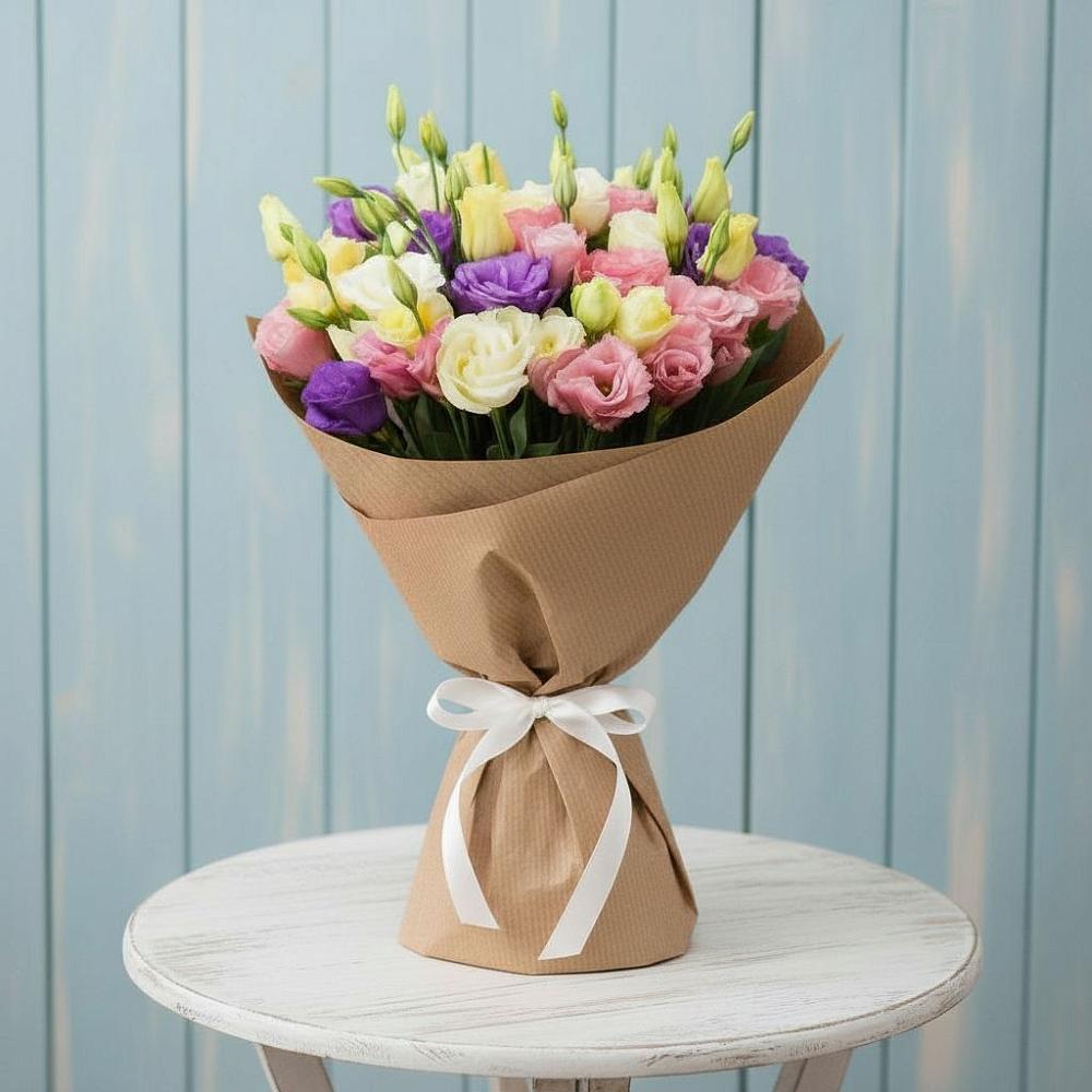 Букет цветов из: Лизиантусы в Прямицыно