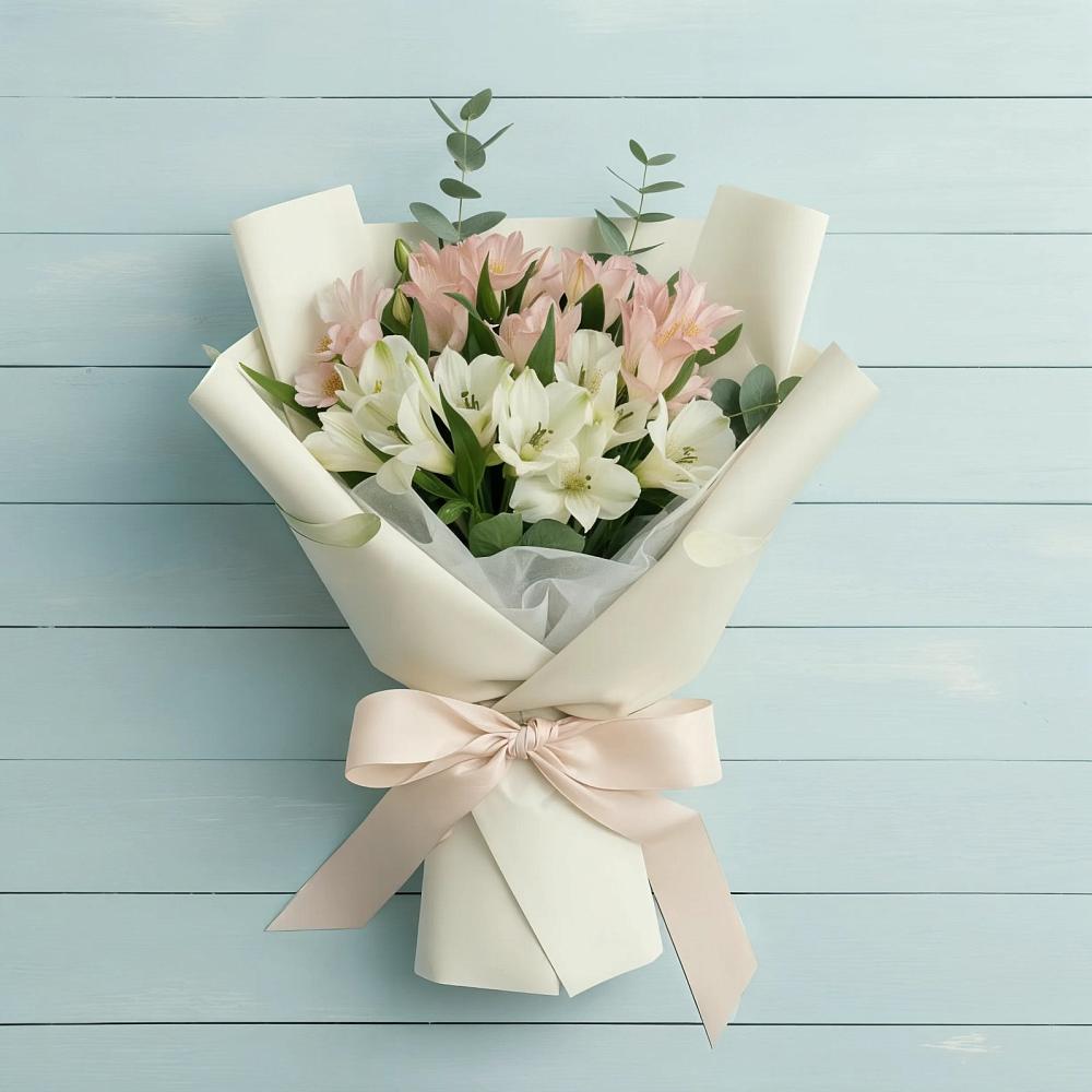 Букет цветов из: Альстромерии в Прямицыно