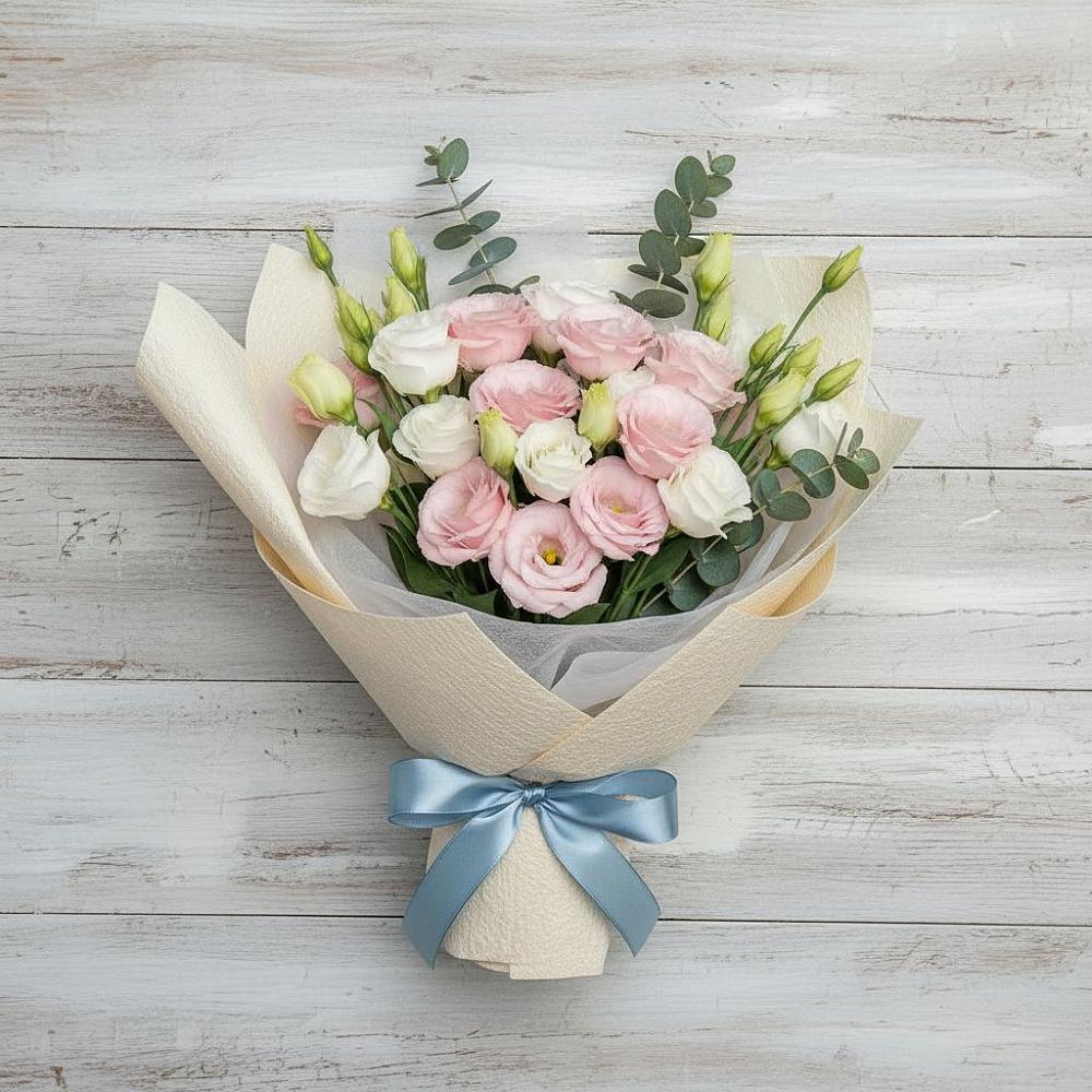 Букет цветов из: Лизиантусы в Прямицыно